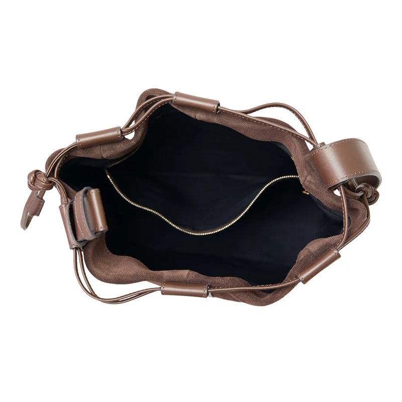 Lancel Bucket Bag Elles Suede Animation - M Bucket Bag Coconut(Image 5)