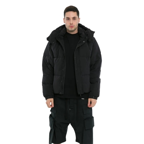 Represent Donzen jassen Initial Hooded Puffer In Black Black