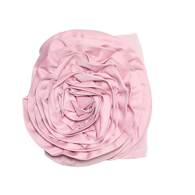 Rotate Minikleid Floral Print Satin Mini Dress With Side Zipper Pink