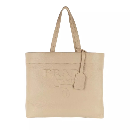Prada Shoulder Bag Sand Beige Shopping Bag