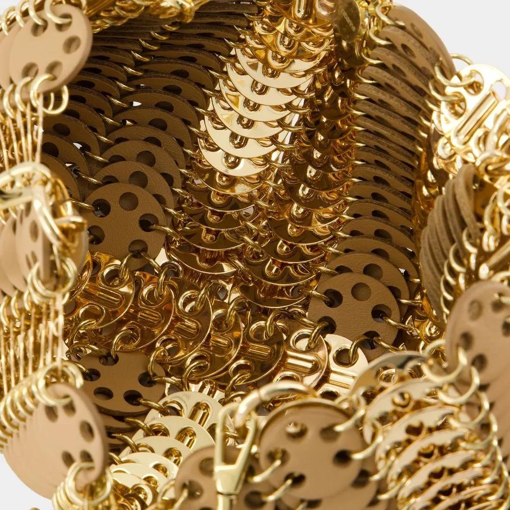 Paco Rabanne Hobo bags Purse Leather Gold in goud