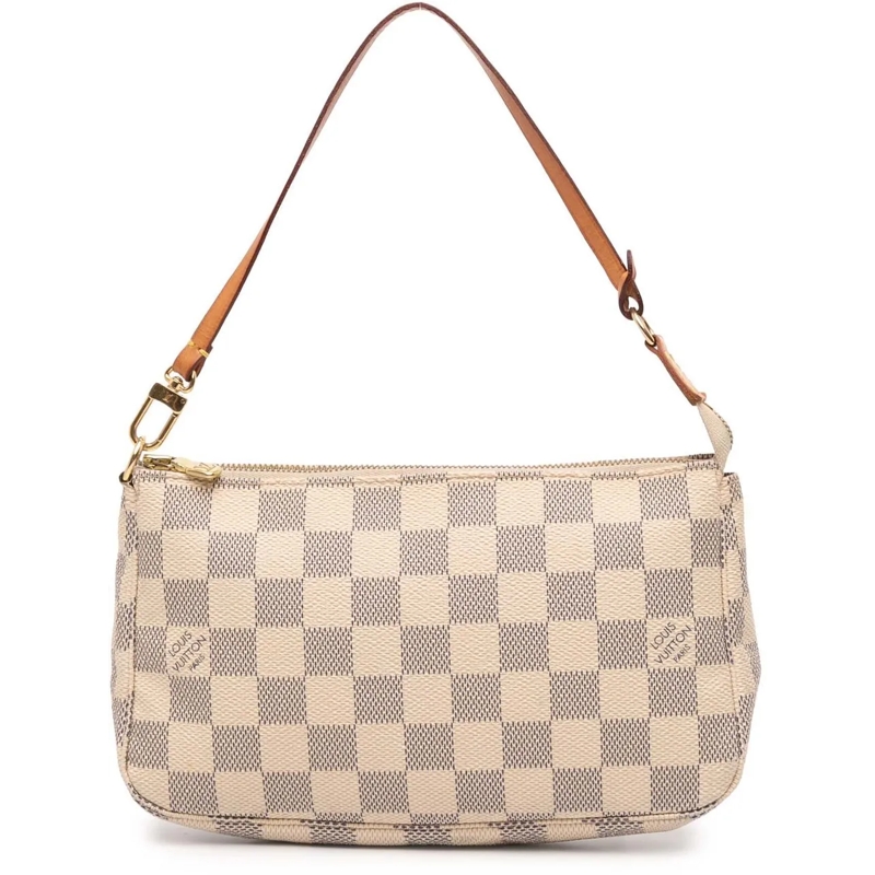 Louis Vuitton Sac à bandoulière Damier Azur Pochette Accessoires weiß