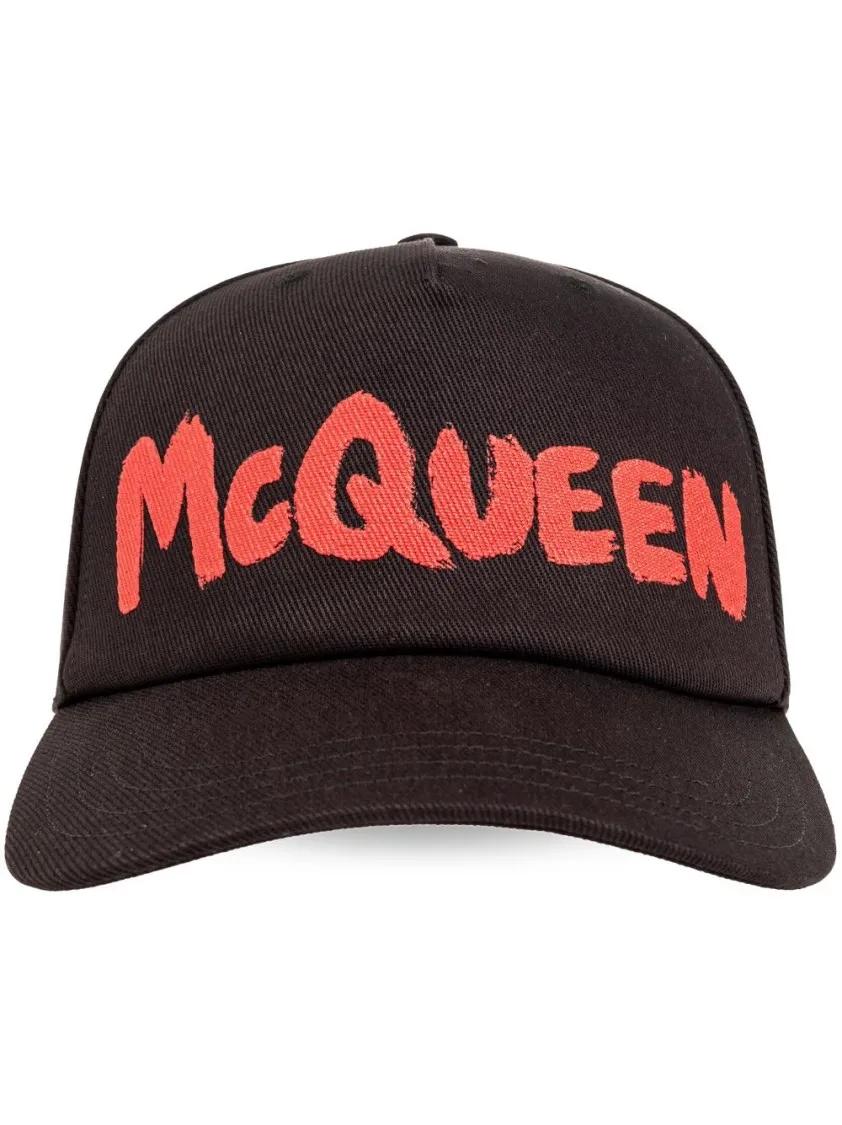 Alexander McQueen Mützen - Hat With Visor - Gr. L - in Schwarz - für Damen