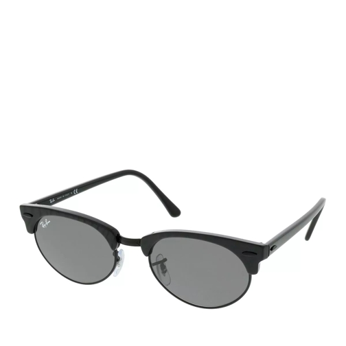 Ray-Ban 0RB3946 1305B1 Unisex Sunglasses Clubmaster Top Wrinkled Black On Black Sonnenbrille