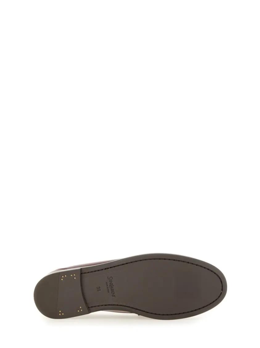 Thumbnail - Smooth Leather Penny Loafer With Polished Finish - Gr. 40 (EU) - in Braun