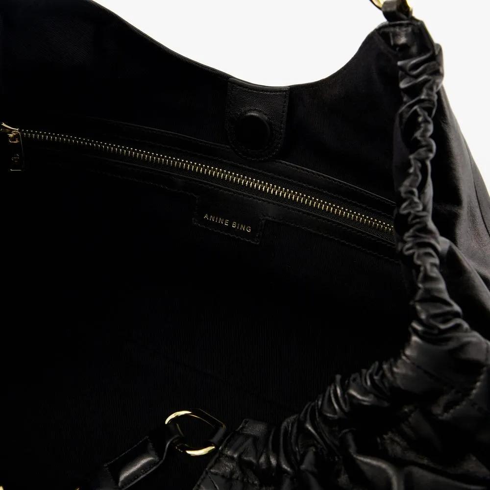 Anine Bing Shoppers & Totes Kate Shopper Bag Leather Black in zwart