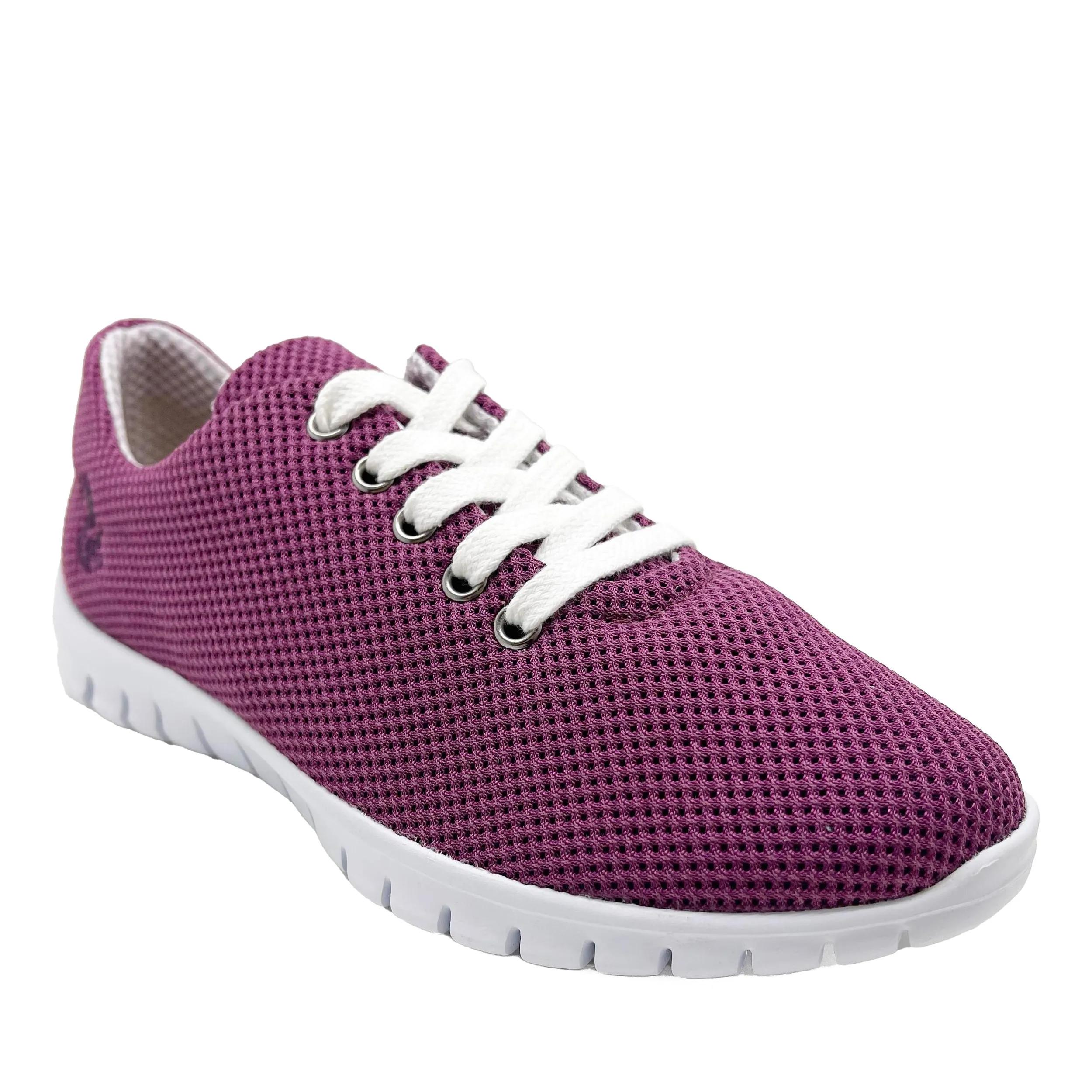 thies Sneakers - thies ® Cornrunner II burgundy  vegan aus Mais ge - Gr. 38 (EU) - in Lila - für Damen