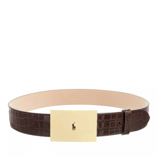 Polo Ralph Lauren Belt Medium Chocolate Cintura in pelle