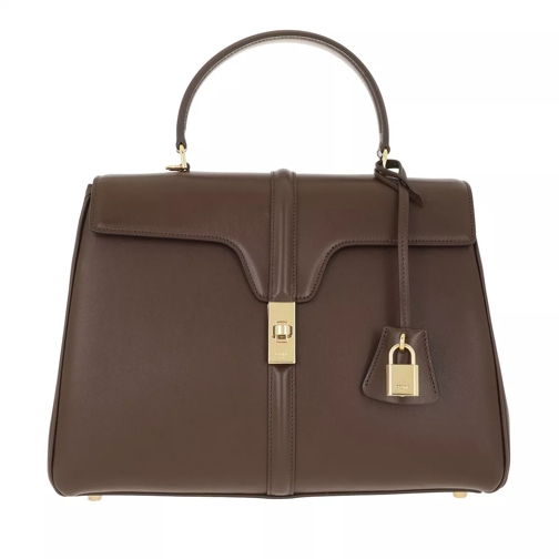 Celine Medium 16 Bag Leather Brown Satchel