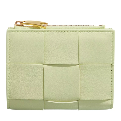 Bottega Veneta Fold Wallet Leather Lemon Washed Bi-Fold Portemonnaie