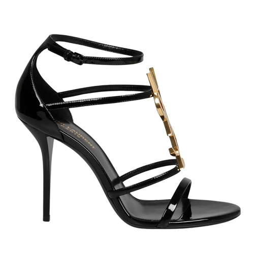 Saint Laurent Sandale Cassandre Sandals Black