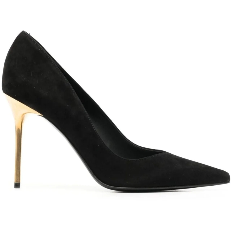 Balmain T-Shirt Balmain Suede Pumps schwarz
