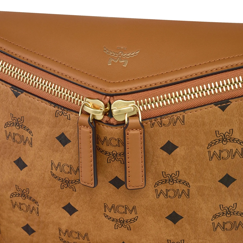 MCM Crossbody Bag Diamond Vi Lthr Mix Crossbody Sml Co Cognac(Image 4)