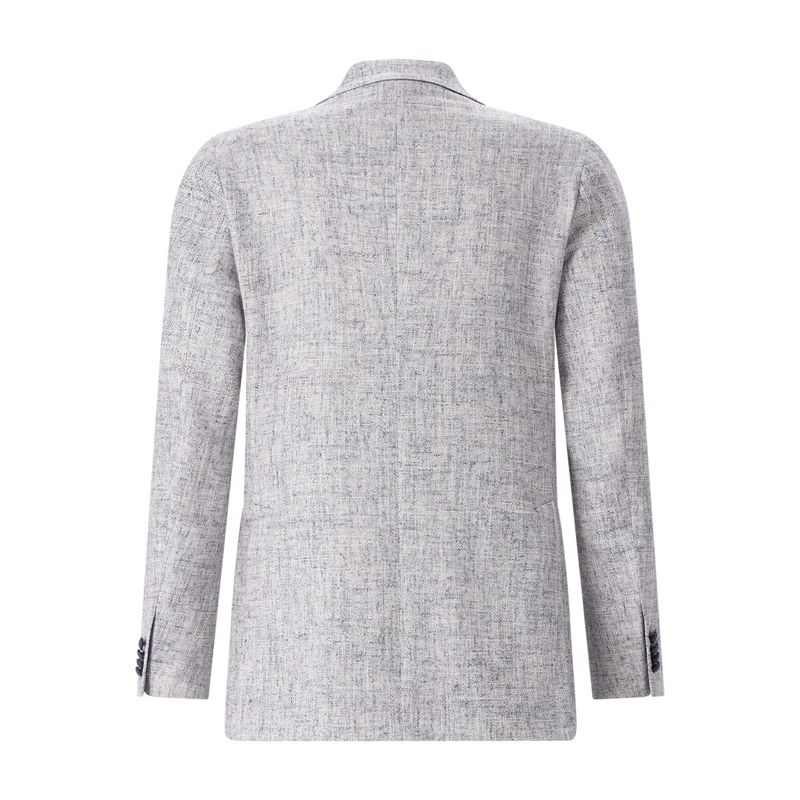 Tagliatore Anzugjacke Sakko aus hochwertigem Strick blau(Image 2)