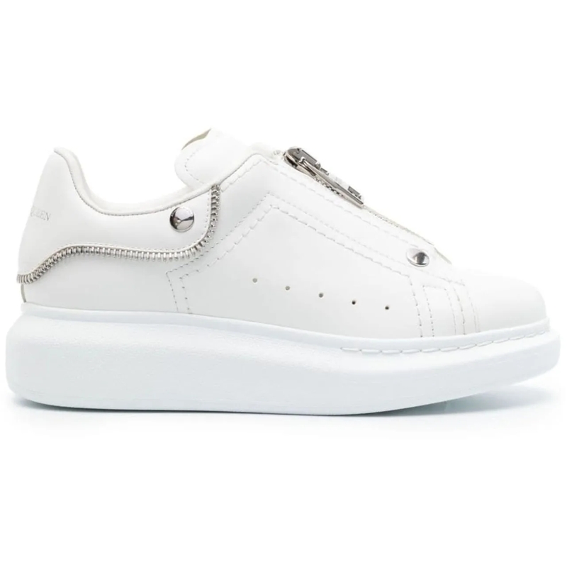 Alexander McQueen Sneaker basse Larry Oversize Zip-up Sneakers weiß