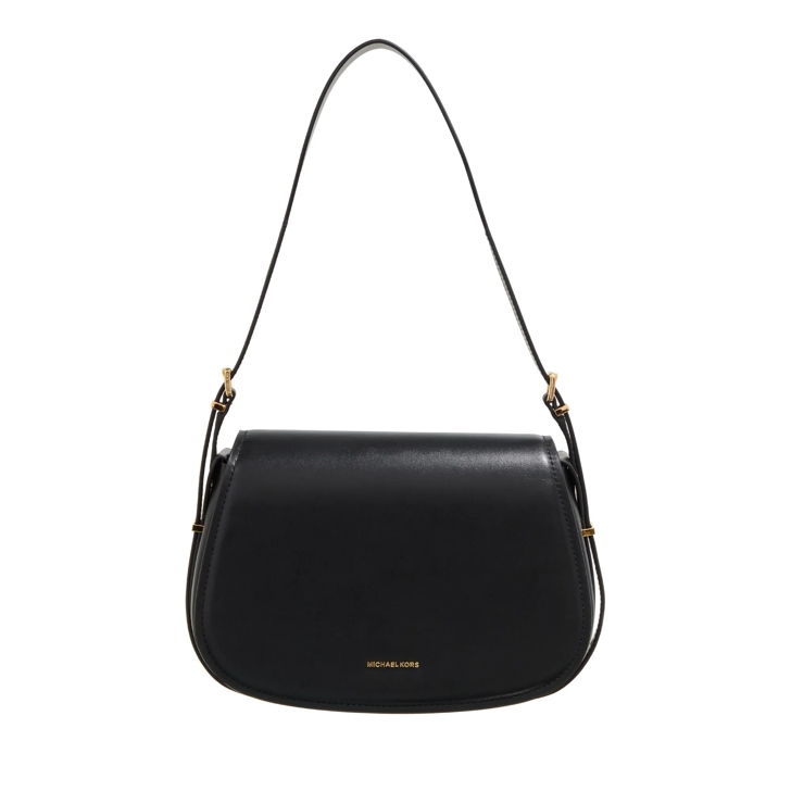 Michael Kors Md Flap Messenger Black Shoulder Bag