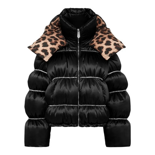 Philipp Plein Daunenjacken Daunenjacke Flame Mit Schmucksteinen schwarz