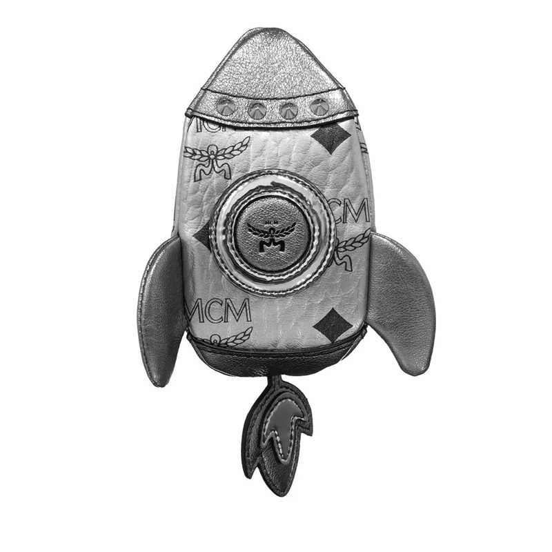 MCM Schlüsselanhänger Aren Visetos Charms Fff Sv, One Size Silver