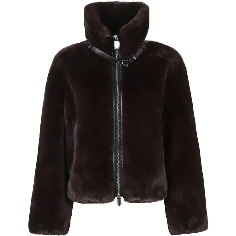 Pinko Übergangsjacke Estebana Faux Fur Jacket Brown braun