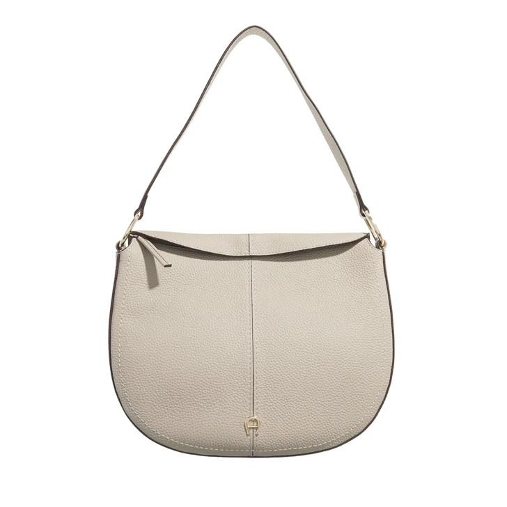 AIGNER Savannah Alpaca Beige Shoulder Bag