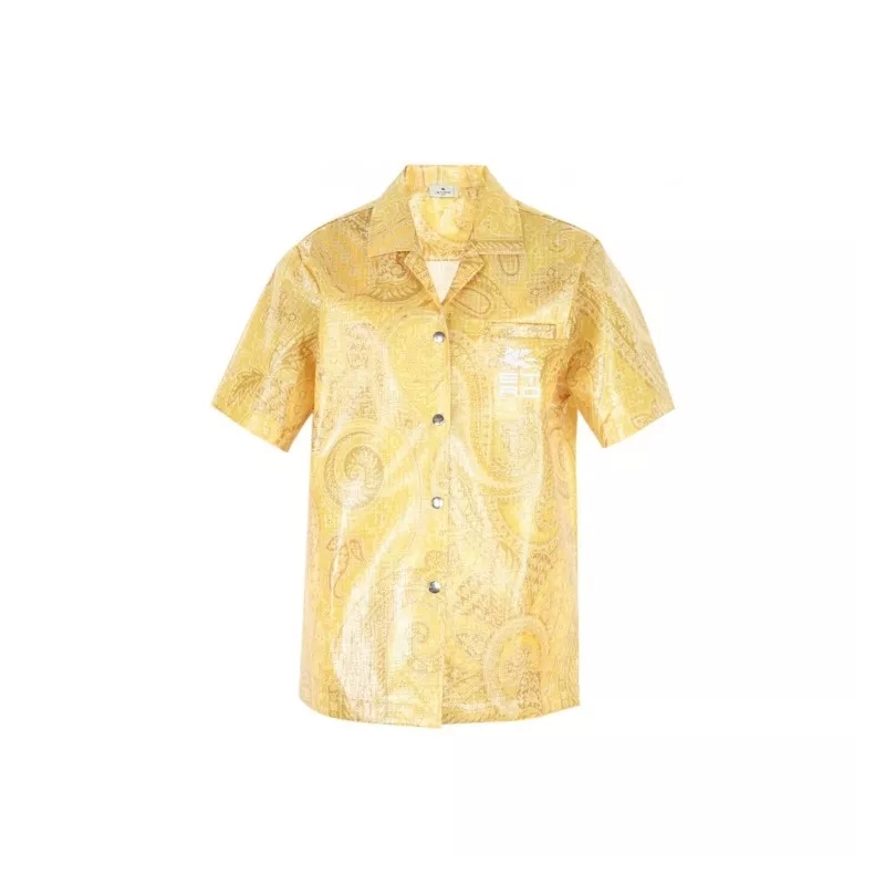 Etro  Nylon Printed Shirt Yellow