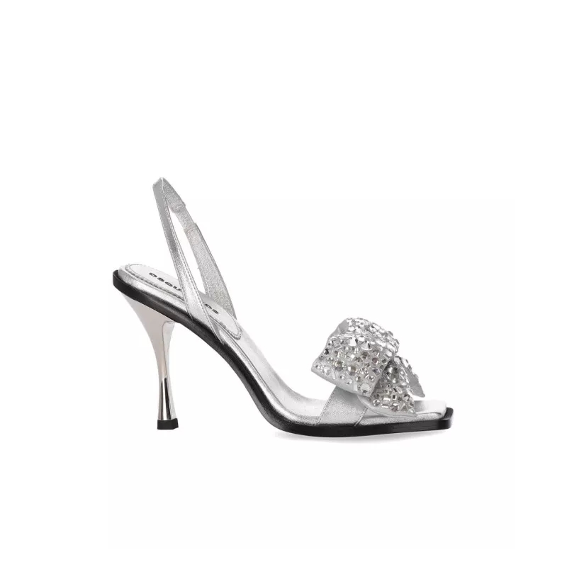 Dsquared2 Sandalen Holiday Party Silver Heeled Sandal Silver