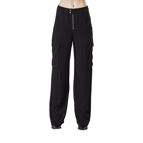 Thom Krom Hosen Jogger-Cargo mit elastischem Bund black black