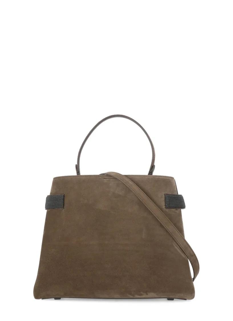 Brunello Cucinelli Shopper - Precious Bands Shoulder Bag - Gr. unisize - in Braun - für Damen