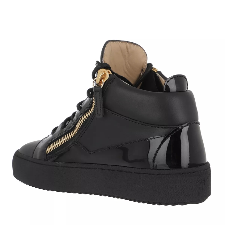 Black and gold high top sneakers best sale