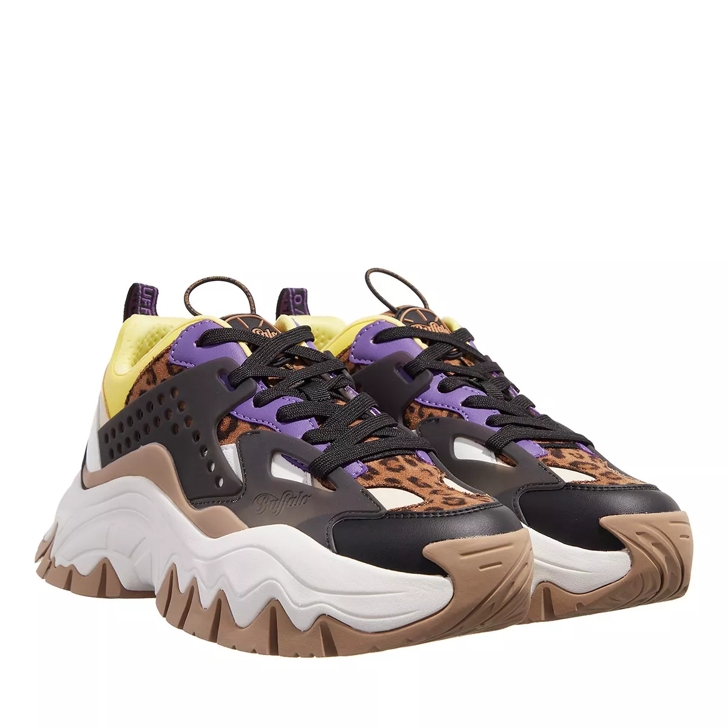 Purple 2024 yellow sneakers