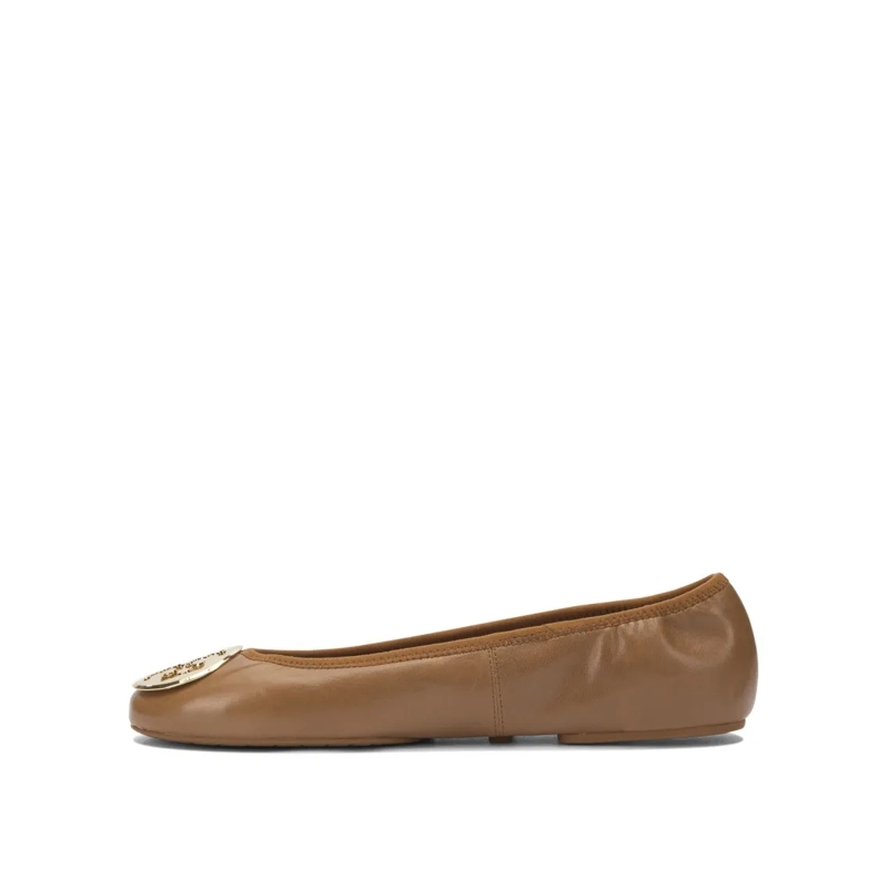 Tory Burch Ballerinas Minnie Travel Ballet Pecan Praline/Gold(Image 5)