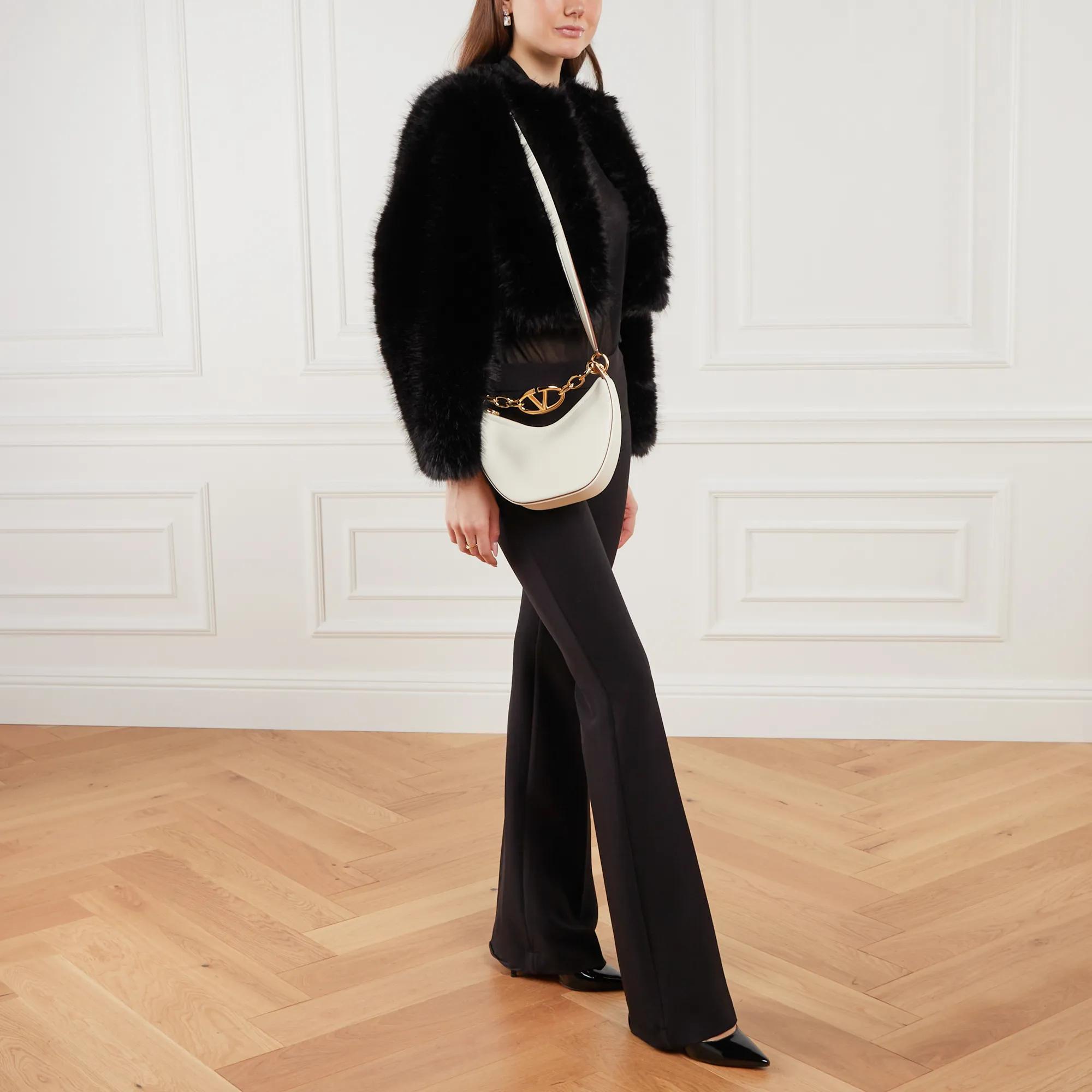 Valentino Garavani Hobo bags VLogo Moon Mini Hobo Bag in crème