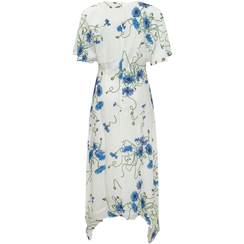 Stella McCartney Robe longue Abito con Scollo a V e Stampa Floreale weiß(Image 2)