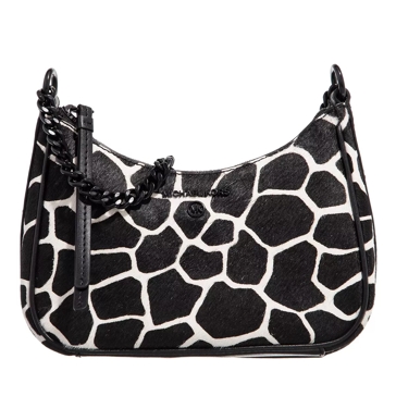 Michael Kors Jet Set Charm Small Chain Pouchette Blk Opticwht