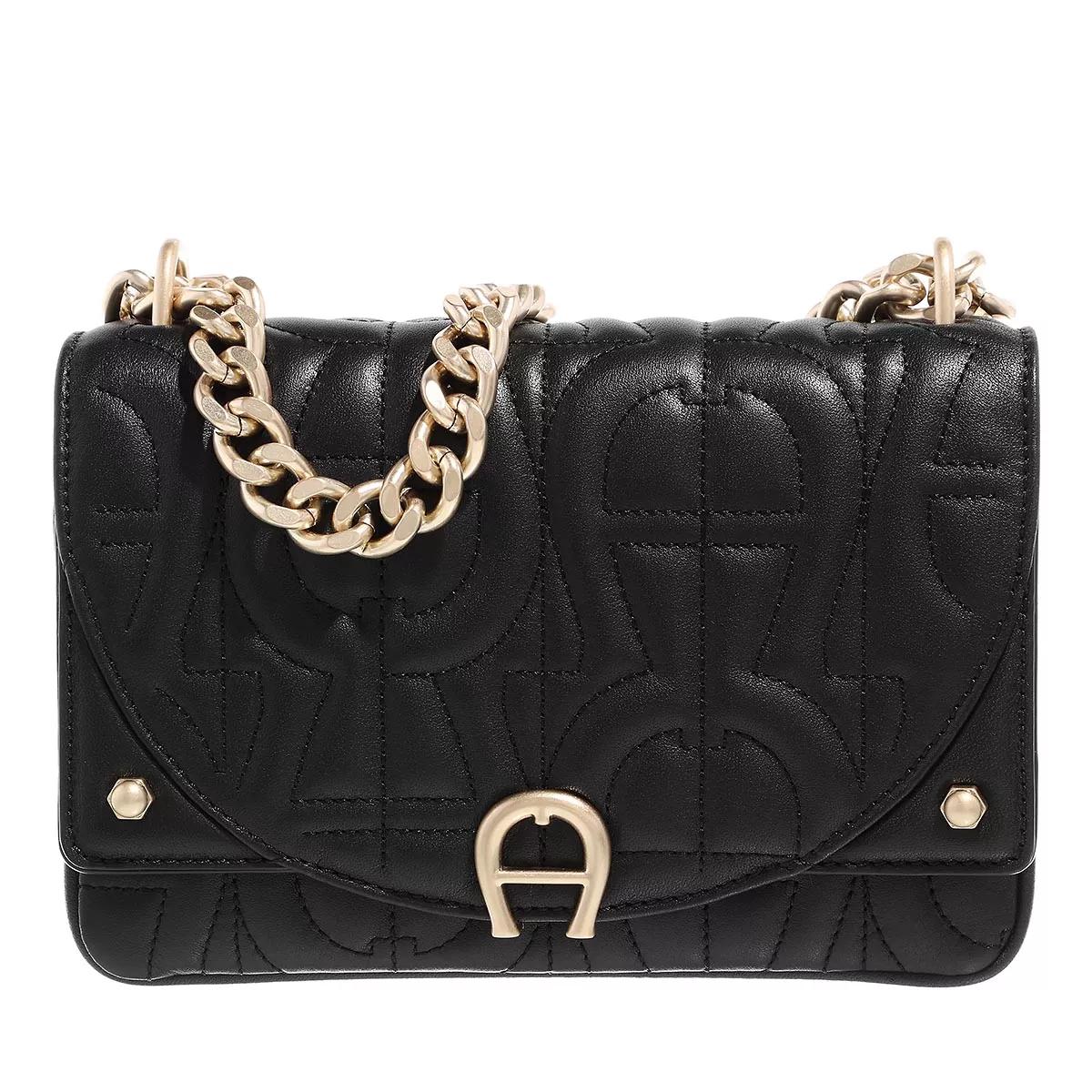 AIGNER Diadora Extra Small Black Crossbody Bag