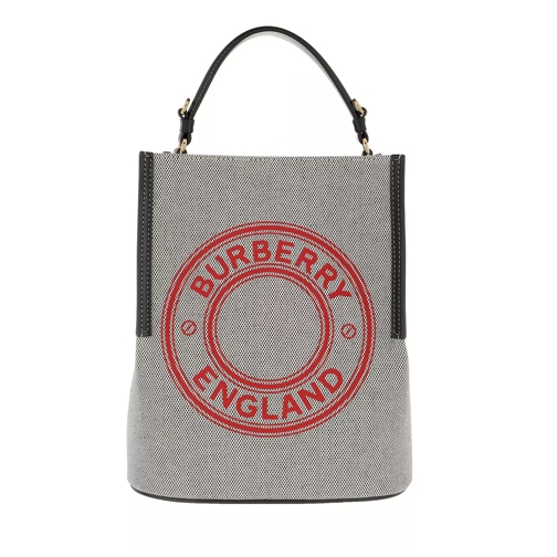 Burberry Shoulder Bag Black/Fieryred Bucket Bag