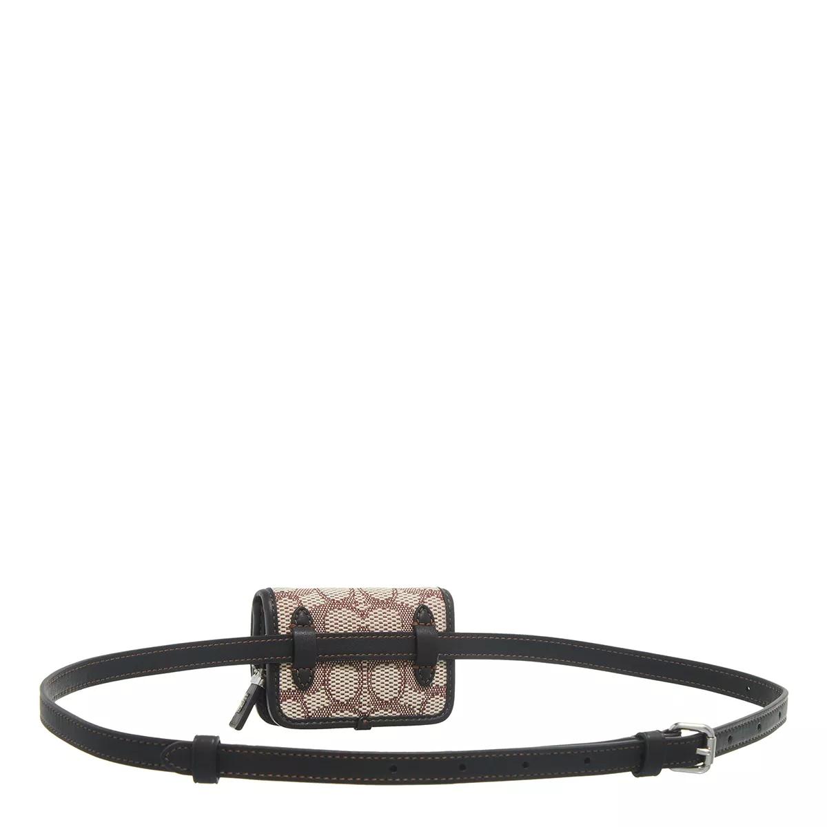 Coach Heuptassen Signature Jacquard Bandit Card Belt Bag in beige