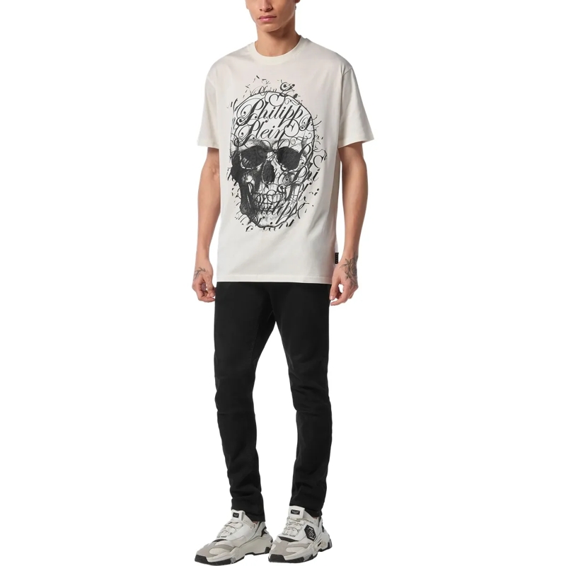 Philipp Plein T-Shirt T-Shirt Coursive weiss(Image 4)