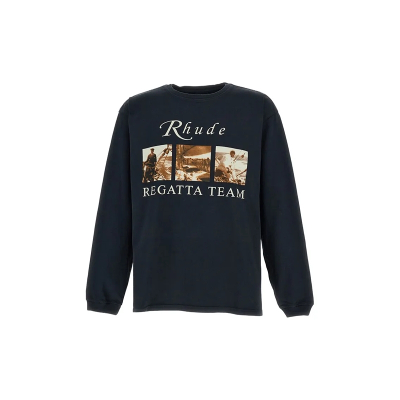 Rhude Top met lange mouwen Regatta' Long-Sleeve T-Shirt Black