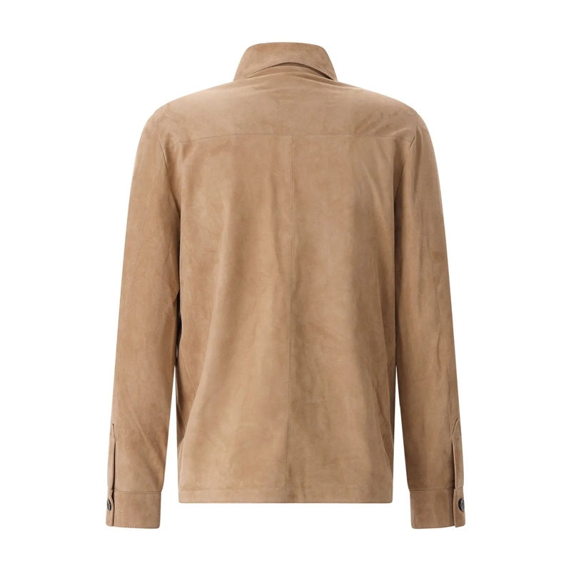 Arma Übergangsjacke Overshirt Dino aus Veloursleder grau(Image 6)