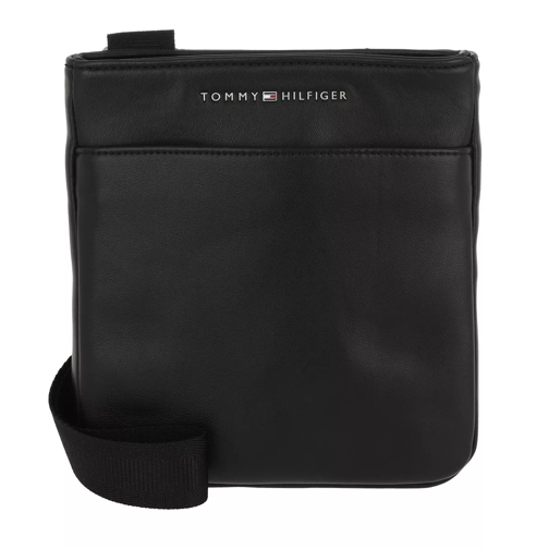 Tommy Hilfiger City Mini Flat Crossover Black Crossbody Bag