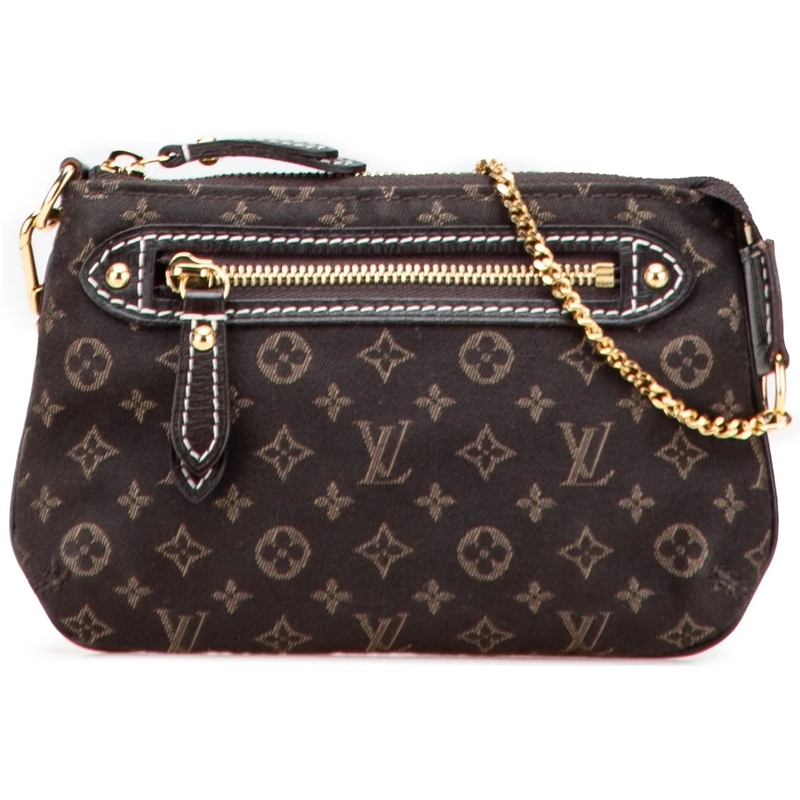 Louis Vuitton Fourre-tout Monogram Mini Lin Mini Pochette Accessoires braun