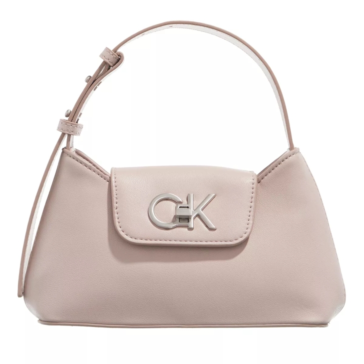 Calvin Klein, RE-LOCK SHOULDER BAG W/FLAP, Shoulder Bags