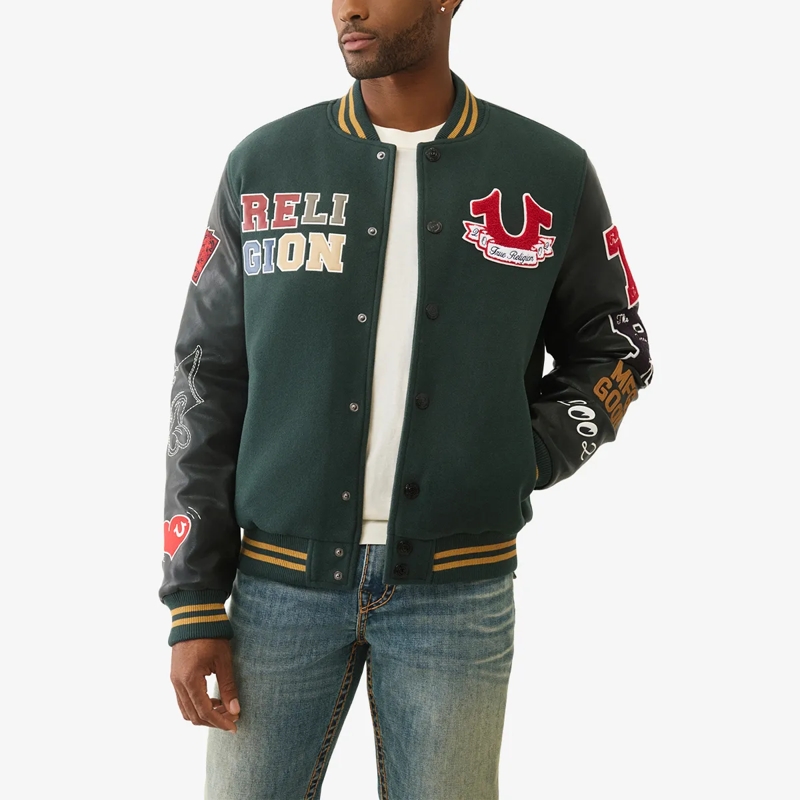 True Religion Blouson Collgejacke CAT bunt(Image 6)