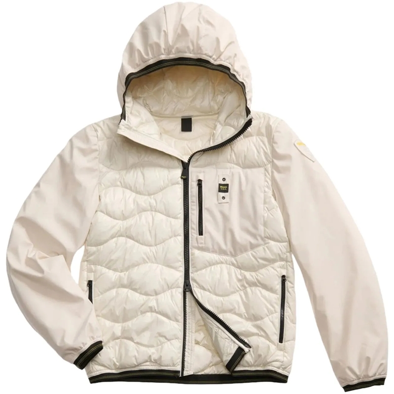 Blauer Doudoune Coats White weiß