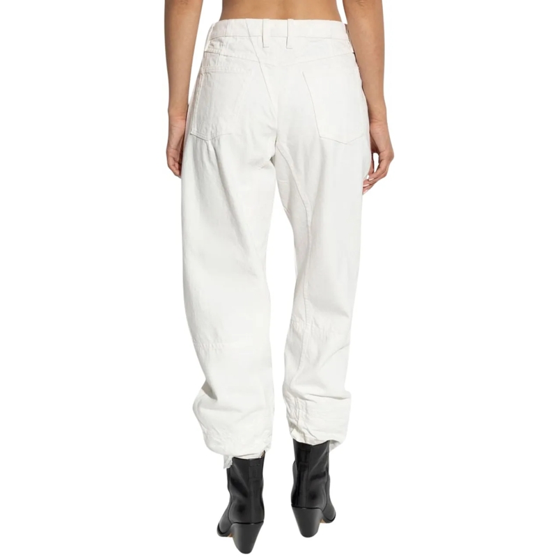 Jil Sander Jeans mit geradem Bein Organic Cotton Denim Jeans White