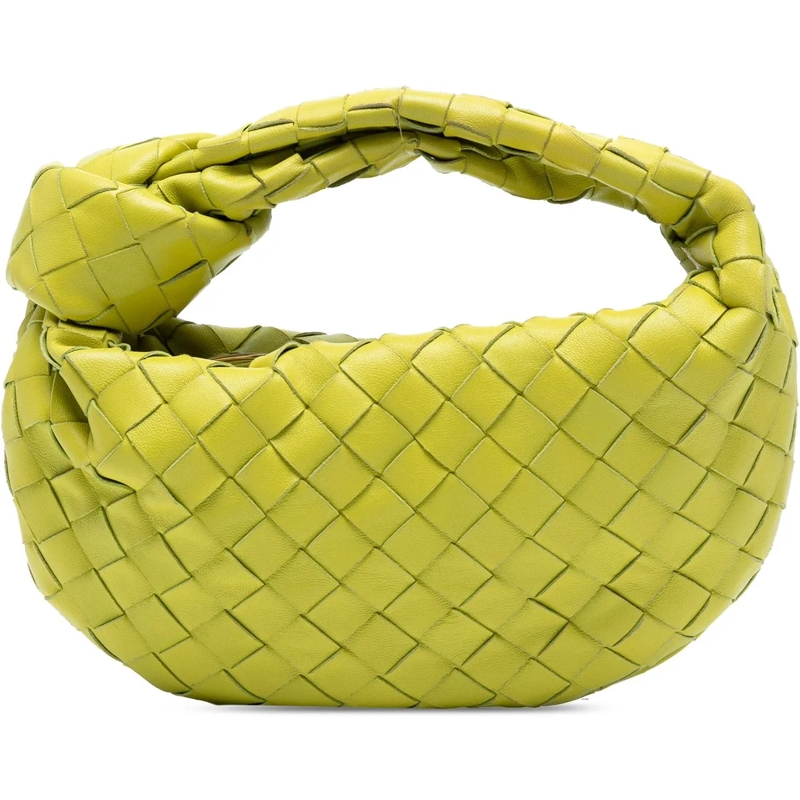 Bottega Veneta Schultertasche Mini Nappa Intrecciato Jodie gelb