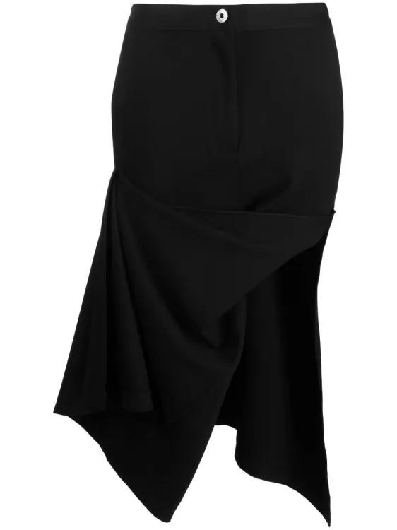 J.W.Anderson - Asymmetric Draped Skirt - Größe 6 - black