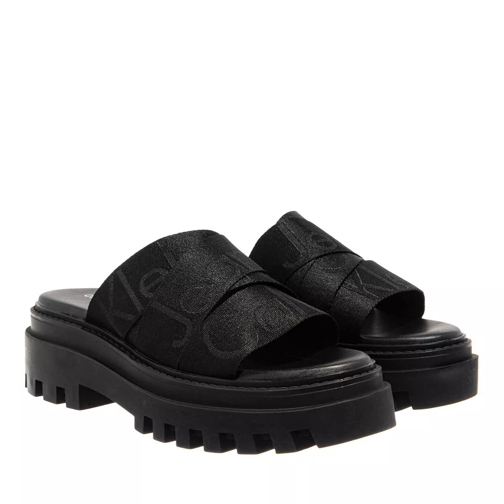 Calvin Klein Toothy Combat Sandal Webbing Black Sandaal