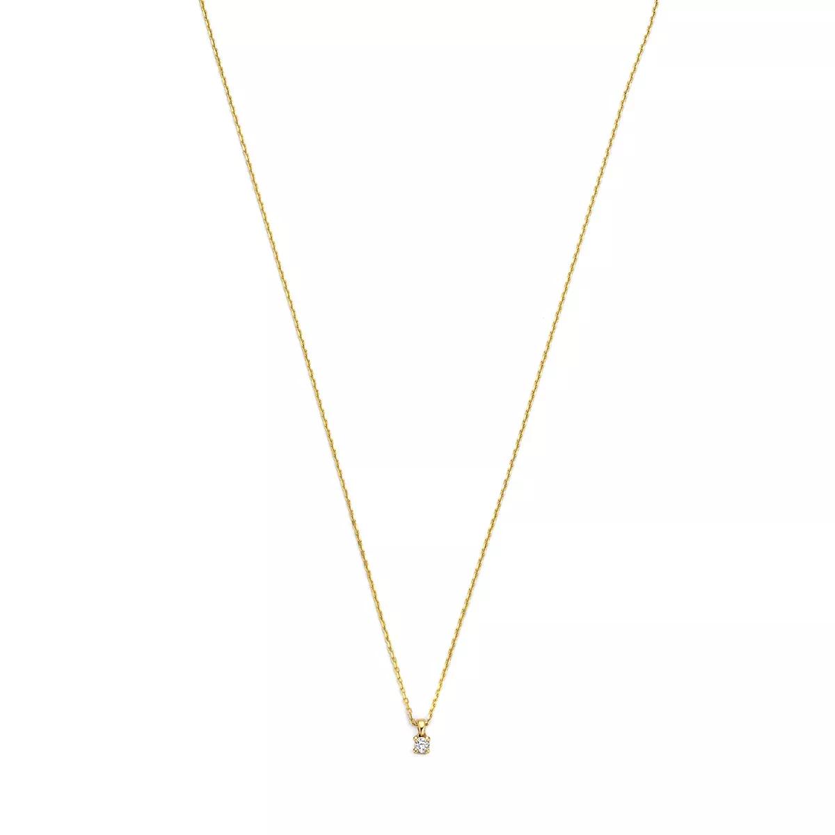 Isabel Bernard Halskette - De la Paix Céline 14 karat necklace  diamond 0.05 - Gr. unisize - in Gold - für Damen